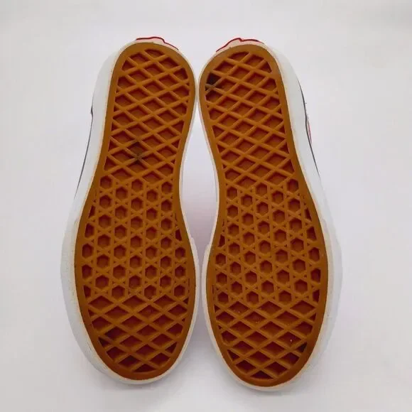 Vans Old Skool Skateboard Sneakers Kids Size 12.5 Red White Casual‎ Shoes - Picture 3 of 8